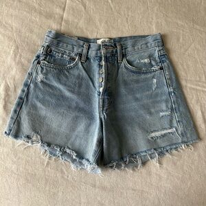 AGOLDE Parker Long Jean Shorts
